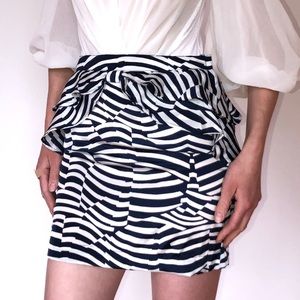 H&M peplum miniskirt